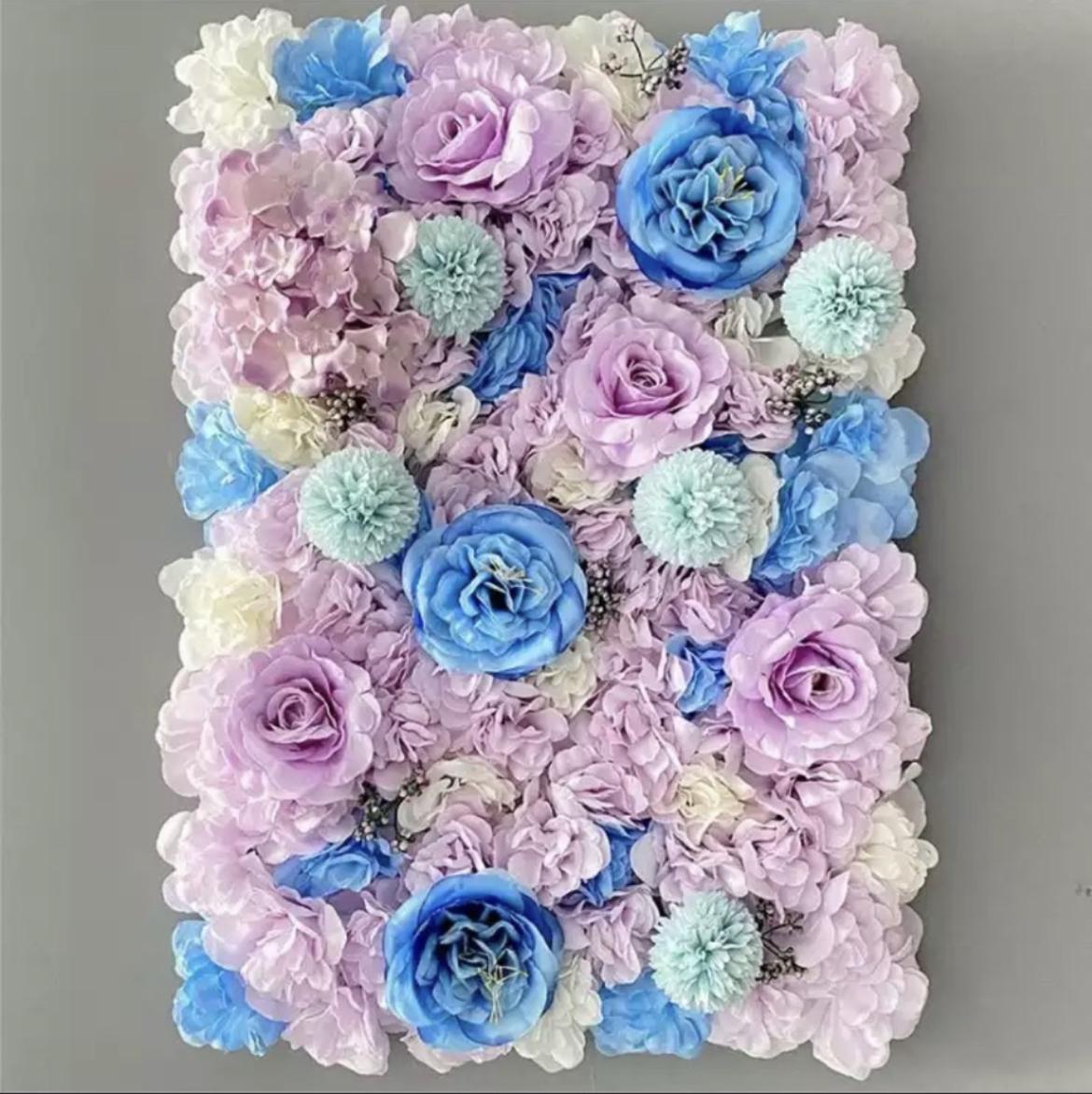mur de fleurs